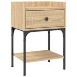 Casa si Gradina - Mobilier - Comode si corpuri - Noptiere - Noptiera, stejar sonoma, 40,5x31x60 cm, lemn compozit - Infinity.ro
