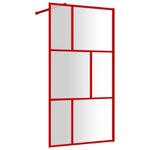 Casa si Gradina - Sanitare - Cazi si cabine de dus - Paravane si usi - Paravan dus walk-in, rosu, 100x195 cm, sticla ESG transparenta - Infinity.ro
