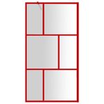 Casa si Gradina - Sanitare - Cazi si cabine de dus - Paravane si usi - Paravan dus walk-in, rosu, 100x195 cm, sticla ESG transparenta - Infinity.ro