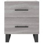 Casa si Gradina - Mobilier - Comode si corpuri - Noptiere - Noptiera, gri sonoma, 40x35x47,5 cm, lemn compozit - Infinity.ro