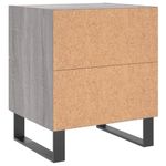 Casa si Gradina - Mobilier - Comode si corpuri - Noptiere - Noptiera, gri sonoma, 40x35x47,5 cm, lemn compozit - Infinity.ro