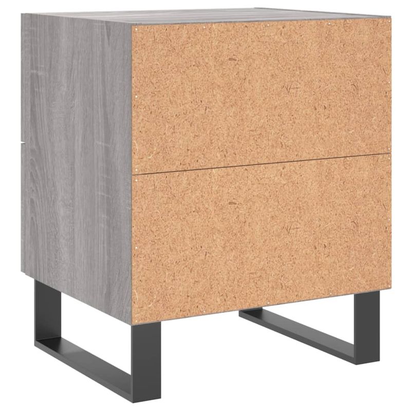 Casa si Gradina - Mobilier - Comode si corpuri - Noptiere - Noptiera, gri sonoma, 40x35x47,5 cm, lemn compozit - Infinity.ro