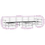 Casa si Gradina - Gradina si terasa - Mobilier exterior - Seturi mobila gradina - Set mobilier de gradina din 8 piese, lemn masiv de pin - Infinity.ro