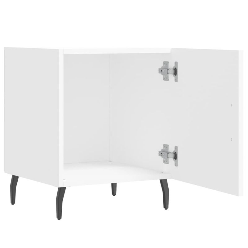 Casa si Gradina - Mobilier - Comode si corpuri - Noptiere - Noptiere, 2 buc., alb, 40x40x50 cm, lemn compozit - Infinity.ro