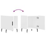 Casa si Gradina - Mobilier - Comode si corpuri - Noptiere - Noptiere, 2 buc., alb, 40x40x50 cm, lemn compozit - Infinity.ro