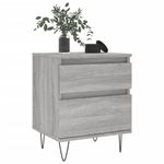 Casa si Gradina - Mobilier - Comode si corpuri - Noptiere - Noptiere, 2 buc., gri sonoma, 40x35x50 cm, lemn compozit - Infinity.ro