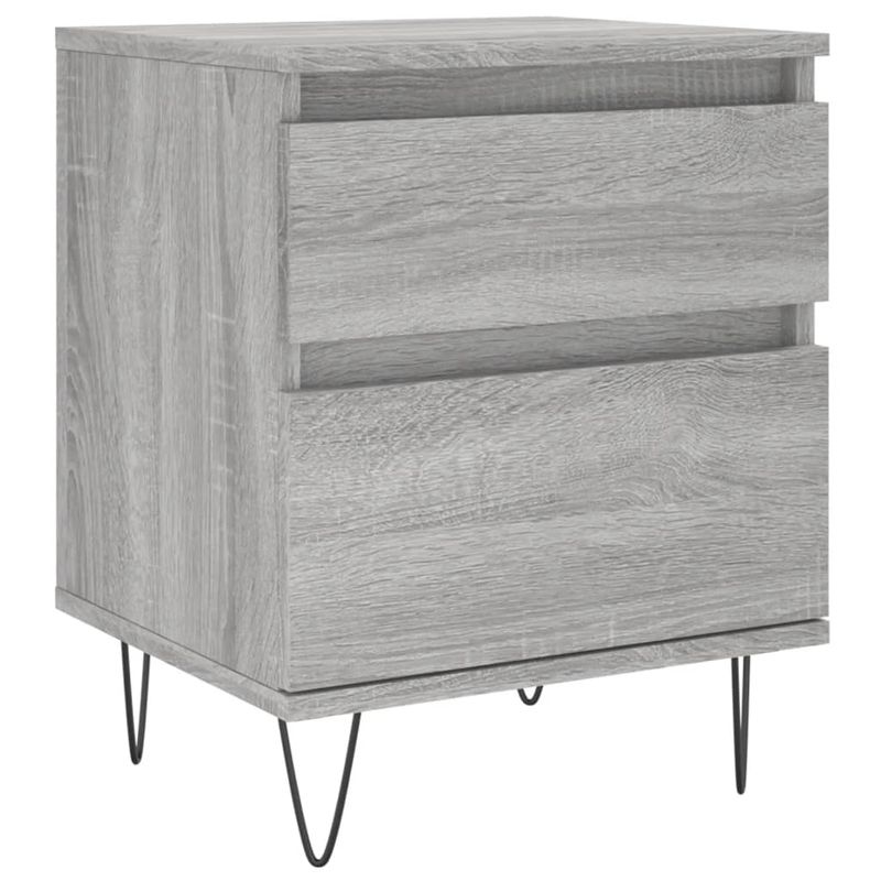 Casa si Gradina - Mobilier - Comode si corpuri - Noptiere - Noptiere, 2 buc., gri sonoma, 40x35x50 cm, lemn compozit - Infinity.ro