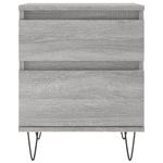 Casa si Gradina - Mobilier - Comode si corpuri - Noptiere - Noptiere, 2 buc., gri sonoma, 40x35x50 cm, lemn compozit - Infinity.ro