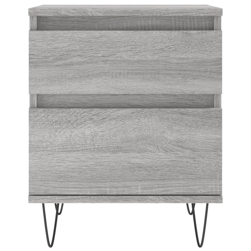 Casa si Gradina - Mobilier - Comode si corpuri - Noptiere - Noptiere, 2 buc., gri sonoma, 40x35x50 cm, lemn compozit - Infinity.ro