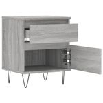 Casa si Gradina - Mobilier - Comode si corpuri - Noptiere - Noptiere, 2 buc., gri sonoma, 40x35x50 cm, lemn compozit - Infinity.ro