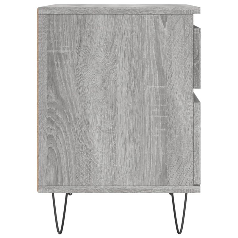 Casa si Gradina - Mobilier - Comode si corpuri - Noptiere - Noptiere, 2 buc., gri sonoma, 40x35x50 cm, lemn compozit - Infinity.ro