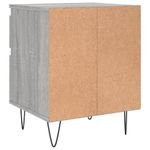 Casa si Gradina - Mobilier - Comode si corpuri - Noptiere - Noptiere, 2 buc., gri sonoma, 40x35x50 cm, lemn compozit - Infinity.ro