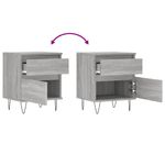 Casa si Gradina - Mobilier - Comode si corpuri - Noptiere - Noptiere, 2 buc., gri sonoma, 40x35x50 cm, lemn compozit - Infinity.ro