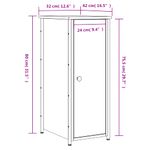 Casa si Gradina - Mobilier - Comode si corpuri - Noptiere - Noptiera, stejar fumuriu, 32x42x80 cm, lemn compozit - Infinity.ro