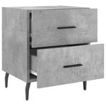 Casa si Gradina - Mobilier - Comode si corpuri - Noptiere - Noptiere, 2 buc., gri beton, 40x35x47,5 cm, lemn compozit - Infinity.ro