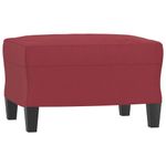 Casa si Gradina - Mobilier - Canapele si coltare - Canapele - Canapea cu 3 locuri si taburet, rosu vin 180 cm piele ecologica - Infinity.ro