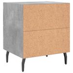 Casa si Gradina - Mobilier - Comode si corpuri - Noptiere - Noptiere, 2 buc., gri beton, 40x35x47,5 cm, lemn compozit - Infinity.ro