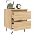 Casa si Gradina - Mobilier - Comode si corpuri - Noptiere - Noptiera, stejar sonoma, 40x35x50 cm, lemn compozit - Infinity.ro