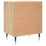 Casa si Gradina - Mobilier - Comode si corpuri - Noptiere - Noptiere, 2 buc., stejar sonoma, 40x30x50 cm, lemn compozit - Infinity.ro