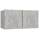Casa si Gradina - Mobilier - Seturi de mobilier - Seturi living - Set de dulapuri TV, 10 piese, gri beton, lemn prelucrat, cantitate în pachet: 1, lăţime 180 cm - Infinity.ro