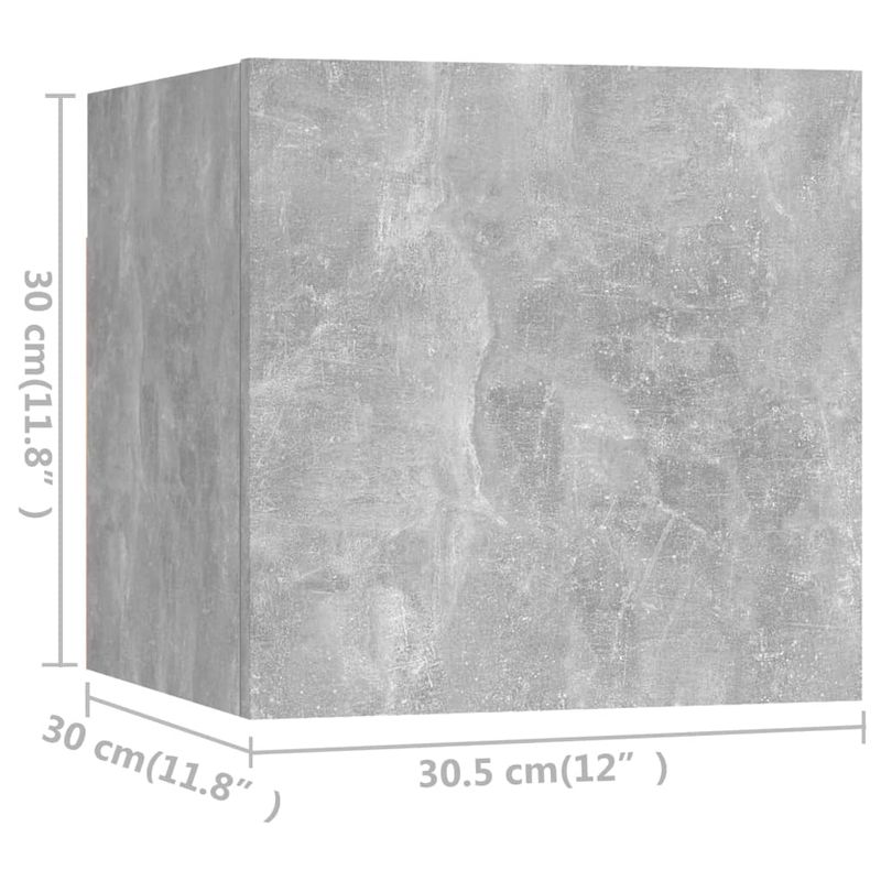 Casa si Gradina - Mobilier - Seturi de mobilier - Seturi living - Set de dulapuri TV, 10 piese, gri beton, lemn prelucrat, cantitate în pachet: 1, lăţime 180 cm - Infinity.ro