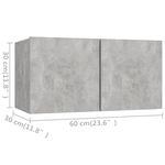 Casa si Gradina - Mobilier - Seturi de mobilier - Seturi living - Set de dulapuri TV, 10 piese, gri beton, lemn prelucrat, cantitate în pachet: 1, lăţime 180 cm - Infinity.ro