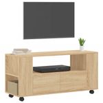 Casa si Gradina - Mobilier - Comode si corpuri - Comode - Comoda TV, stejar sonoma, 102x34,5x43 cm, lemn prelucrat - Infinity.ro
