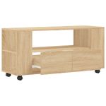 Casa si Gradina - Mobilier - Comode si corpuri - Comode - Comoda TV, stejar sonoma, 102x34,5x43 cm, lemn prelucrat - Infinity.ro