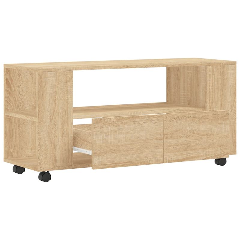 Casa si Gradina - Mobilier - Comode si corpuri - Comode - Comoda TV, stejar sonoma, 102x34,5x43 cm, lemn prelucrat - Infinity.ro