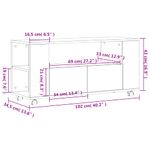 Casa si Gradina - Mobilier - Comode si corpuri - Comode - Comoda TV, stejar sonoma, 102x34,5x43 cm, lemn prelucrat - Infinity.ro