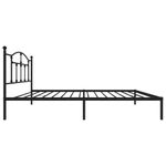 Casa si Gradina - Mobilier - Paturi si accesorii - Paturi - Cadru de pat metalic cu tablie, negru, 100x190 cm - Infinity.ro