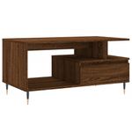 Casa si Gradina - Mobilier - Mese si birouri - Masute de cafea - Masuta de cafea, stejar maro, 90x49x45 cm, lemn prelucrat - Infinity.ro