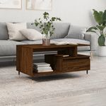 Casa si Gradina - Mobilier - Mese si birouri - Masute de cafea - Masuta de cafea, stejar maro, 90x49x45 cm, lemn prelucrat - Infinity.ro