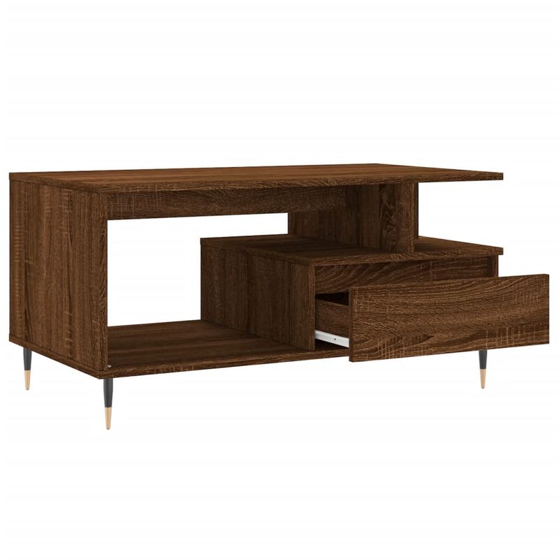 Casa si Gradina - Mobilier - Mese si birouri - Masute de cafea - Masuta de cafea, stejar maro, 90x49x45 cm, lemn prelucrat - Infinity.ro