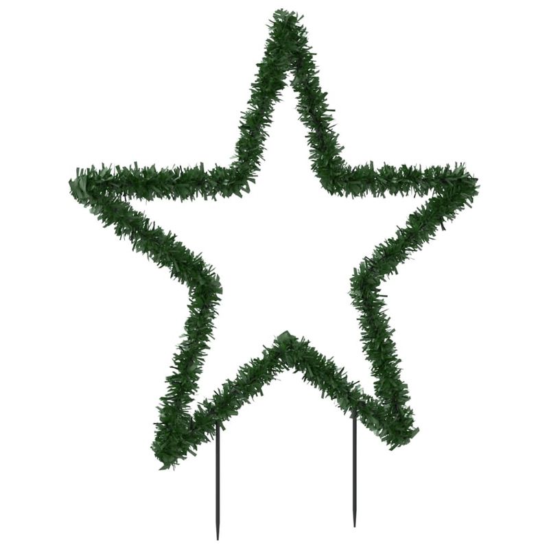 Casa si Gradina - Decoratiuni - Decoratiuni de sezon - Decoratiune stea cu lumini de Crăciun cu tarusi, 115 LED, 85 cm, model cu panglică - Infinity.ro