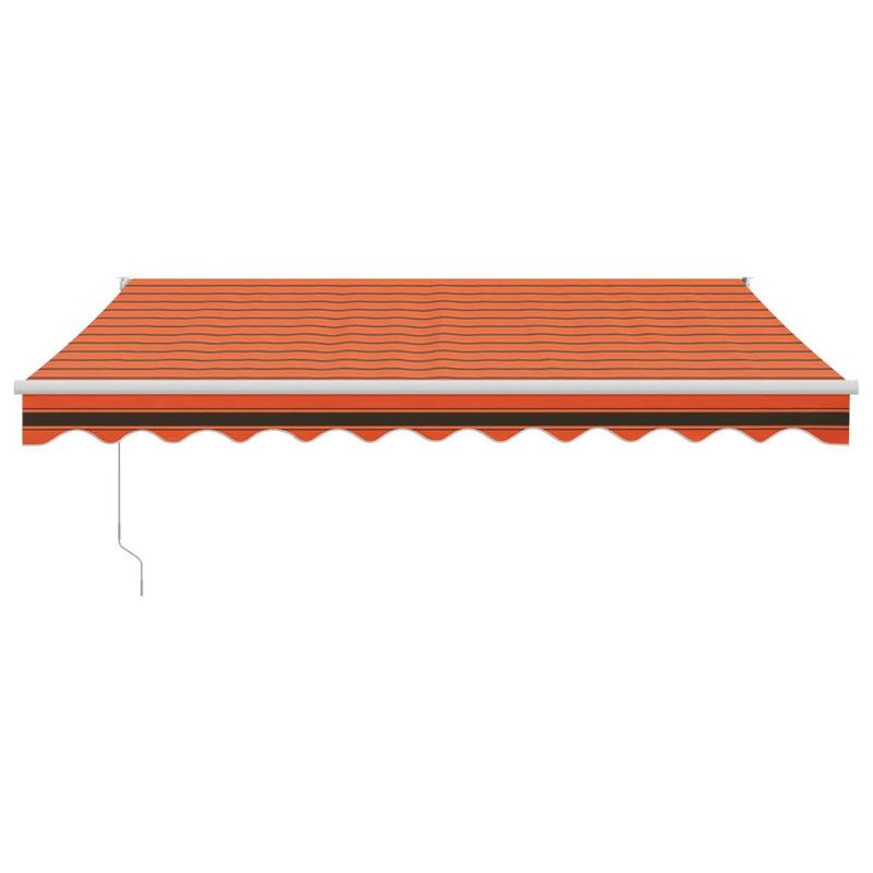Casa si Gradina - Gradina si terasa - Umbrele si pavilioane - Pavilioane - Copertina retractabila automata, 3,5x2,5 m, portocaliu și maro - Infinity.ro
