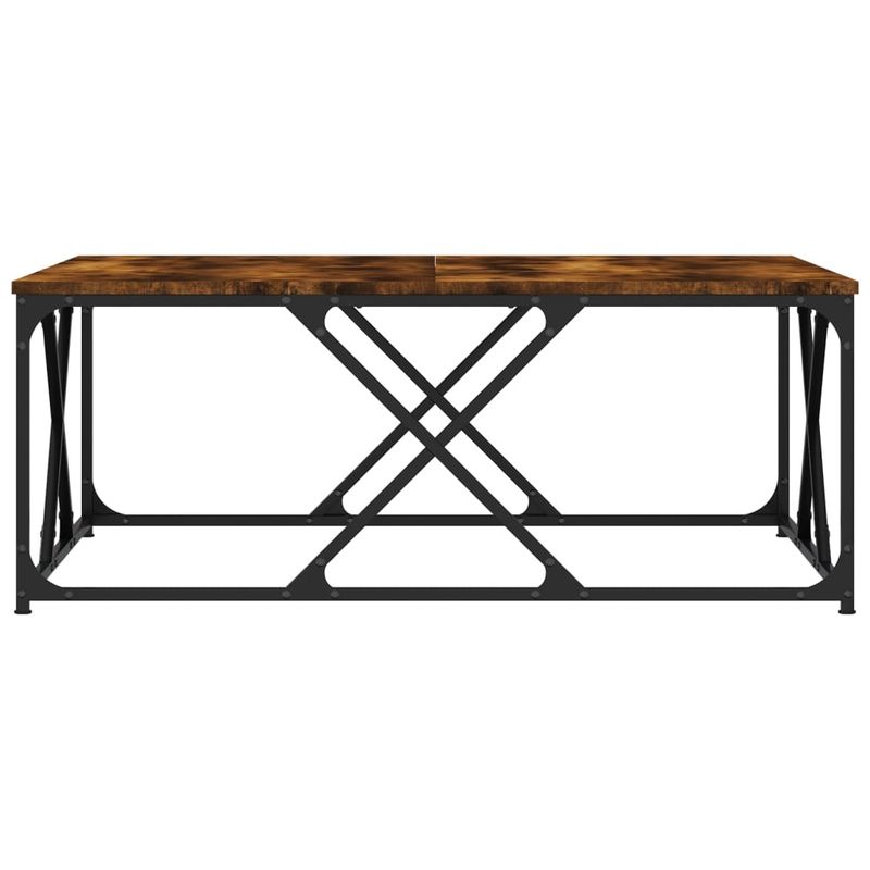 Casa si Gradina - Mobilier - Mese si birouri - Masute de cafea - Masuta de cafea stejar fumuriu 100x100x40 cm din lemn prelucrat - Infinity.ro