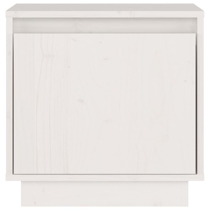 Casa si Gradina - Mobilier - Comode si corpuri - Noptiere - Noptiera, alb, 40x30x40 cm, lemn masiv de pin - Infinity.ro