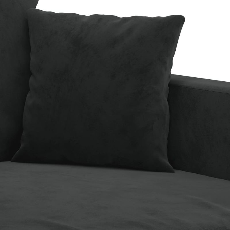 Casa si Gradina - Mobilier - Canapele si coltare - Canapele - Canapea cu 2 locuri, negru, 120 cm, catifea - Infinity.ro