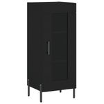 Casa si Gradina - Mobilier - Comode si corpuri - Comode - Dulap inalt, negru, 34,5x34x180 cm, lemn prelucrat - Infinity.ro