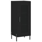 Casa si Gradina - Mobilier - Comode si corpuri - Comode - Dulap inalt, negru, 34,5x34x180 cm, lemn prelucrat - Infinity.ro