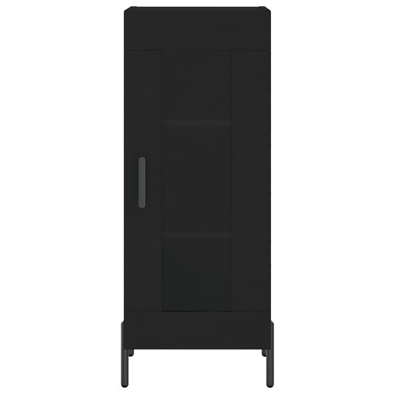 Casa si Gradina - Mobilier - Comode si corpuri - Comode - Dulap inalt, negru, 34,5x34x180 cm, lemn prelucrat - Infinity.ro