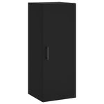 Casa si Gradina - Mobilier - Comode si corpuri - Comode - Dulap inalt, negru, 34,5x34x180 cm, lemn prelucrat - Infinity.ro