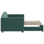 Casa si Gradina - Mobilier - Paturi si accesorii - Paturi - Pat de zi cu extensie, verde inchis, 80x200 cm, catifea - Infinity.ro