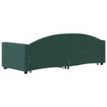 Casa si Gradina - Mobilier - Paturi si accesorii - Paturi - Pat de zi cu extensie, verde inchis, 80x200 cm, catifea - Infinity.ro