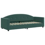 Casa si Gradina - Mobilier - Paturi si accesorii - Paturi - Pat de zi cu extensie, verde inchis, 80x200 cm, catifea - Infinity.ro