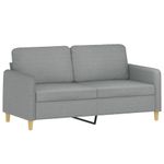 Casa si Gradina - Mobilier - Canapele si coltare - Canapele - Canapea cu 2 locuri, gri deschis, 140 cm, material textil - Infinity.ro