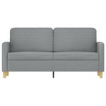 Casa si Gradina - Mobilier - Canapele si coltare - Canapele - Canapea cu 2 locuri, gri deschis, 140 cm, material textil - Infinity.ro