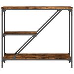 Casa si Gradina - Mobilier - Comode si corpuri - Console - Masuta consola, stejar fumuriu, 88,5x30x75 cm, lemn prelucrat - Infinity.ro