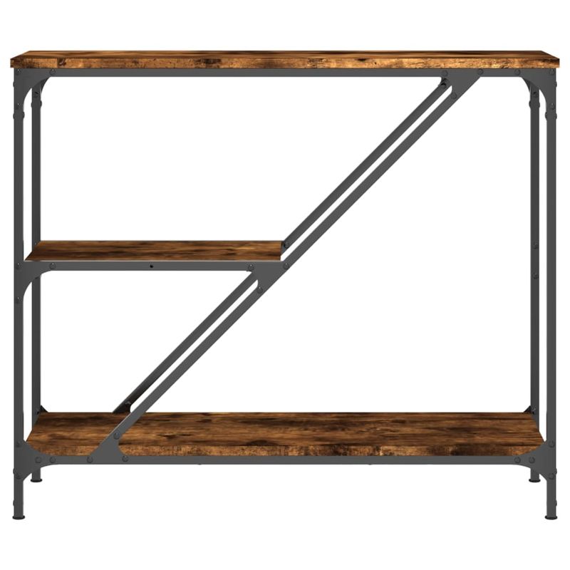 Casa si Gradina - Mobilier - Comode si corpuri - Console - Masuta consola, stejar fumuriu, 88,5x30x75 cm, lemn prelucrat - Infinity.ro